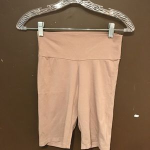Beige FashionNova Biker shorts